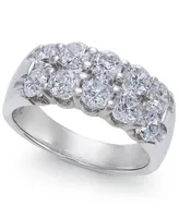 Two-Row Certified Diamond Band Ring in 14k White Gold (2 ct. t.w.)