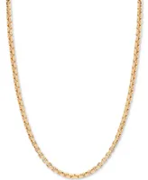 18" Round Box Link Chain Necklace (1-1/2 mm) in 14k Gold