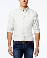 Tommy Hilfiger Men's Custom Fit New England Solid Oxford Shirt