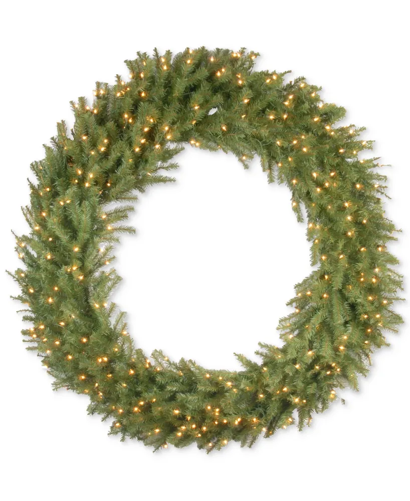 60" Norwood Fir Wreath with Clear Lights