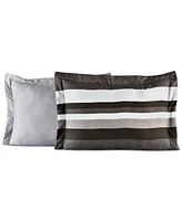 Austin Stripe/Solid Reversible 8 Pc. Comforter Set, Exclusively at Macy's