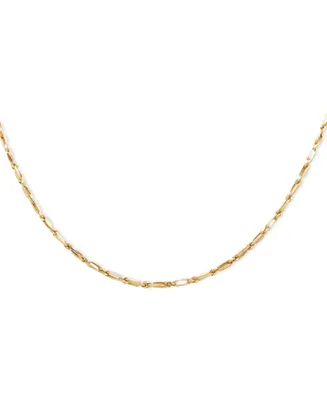 18" Baguette Chain Necklace (2-1/2mm) in 14k Gold