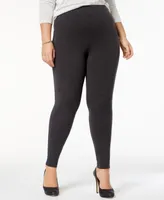 Hue Women's Plus Size Cotton Leggings, Created for Macy's