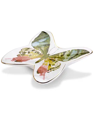 Avanti Butterfly Garden Ceramic Soap Dish