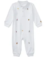 Polo Ralph Lauren Baby Boys Embroidered Cotton Coverall