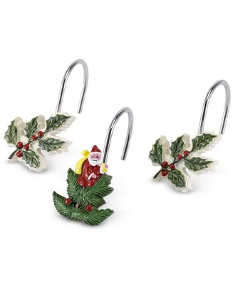 Spode Christmas Tree Shower Curtain Hooks