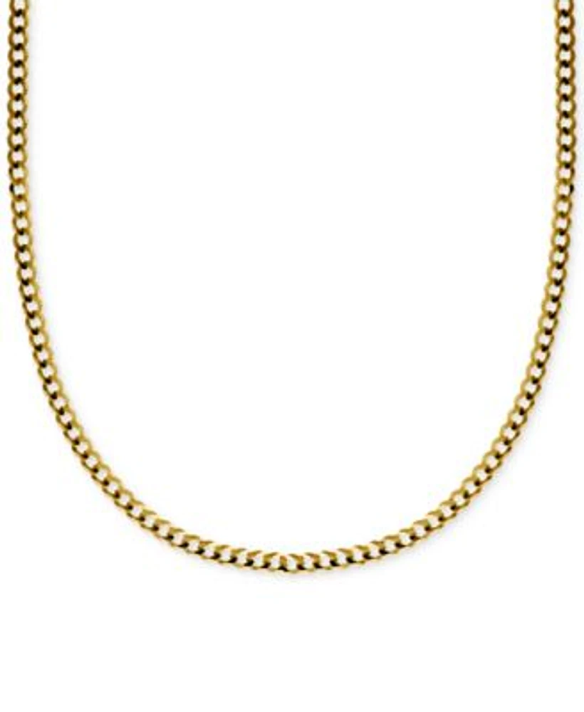 Italian Gold Curb Link Chain Necklace Collection 3 1 6mm In Solid 14k Gold