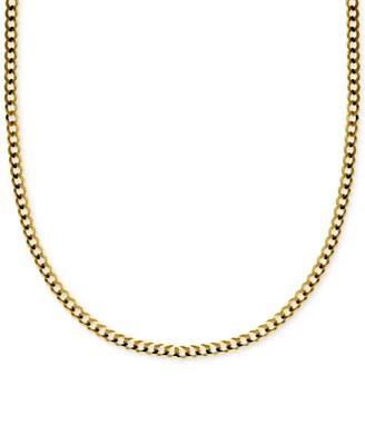 Italian Gold Curb Link Chain Necklace Collection 3 1 6mm In Solid 14k Gold