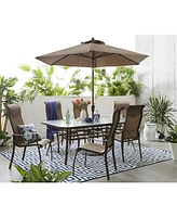 Oasis Outdoor Aluminum 7-Pc. Dining Set (84" x 42" Dining Table and 6 Dining Chairs), Created for Macy's