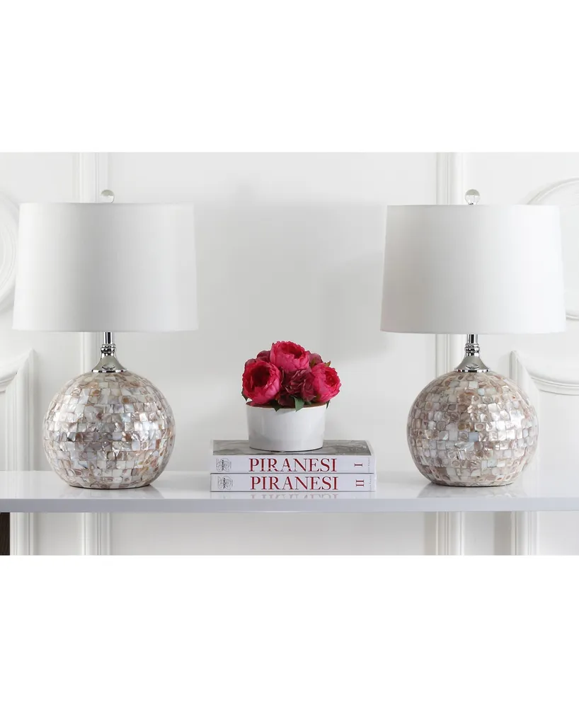 Safavieh Nikki Shell Set of 2 Table Lamps