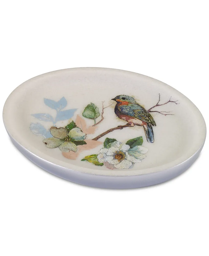 Avanti Love Nest Bird Motif Resin Soap Dish