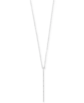 Pave Rose by Effy Diamond Vertical Bar Pendant Necklace (1/8 ct. t.w.) 14k Rose, Yellow, and White Gold
