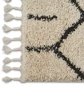 Closeout! Nourison Home Moroccan Shag MRS01 Cream 2'2" x 8'1" Runner Rug