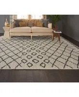 Closeout! Nourison Home Moroccan Shag MRS01 Cream 3'11" x 6'7" Area Rug