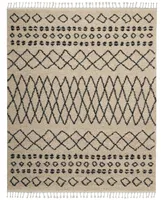 Closeout! Nourison Home Moroccan Shag MRS02 Cream 2'2" x 8'1" Runner Rug