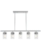 Livex Harding 5-Light Linear Chandelier