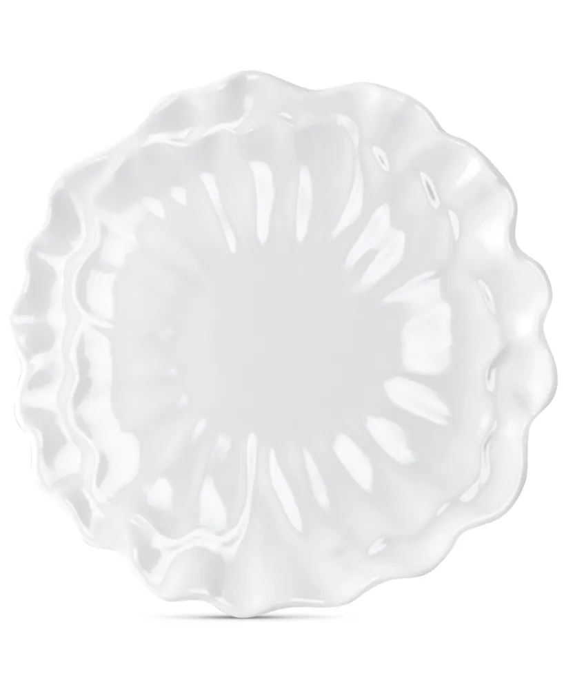 Q Squared Peony 11" Melamine Dinner Plates, Set Of 4