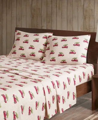 Woolrich Printed Flannel -Pc. Sheet Set