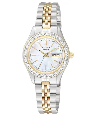 Citizen Women's Two Tone Stainless Steel Bracelet Watch 26mm EQ0534