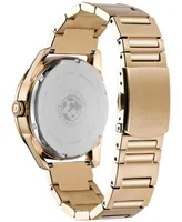 Citizen Drive from Citizen Eco-Drive Men's Rose Gold-Tone Stainless Steel Bracelet Watch 42mm