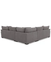 Rhyder 3-Pc. 'L' Shaped Fabric Sectional Sofa, Created for Macy's