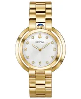 Bulova Women's Rubaiyat Diamond-Accent Gold