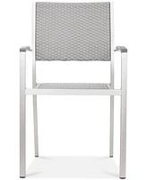 Zuo Metropolitan Arm Chair, Set of 2 - Silver