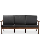 Ambelin 72" Faux Leather Sofa