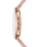 Michael Kors Women's Pyper Blush Leather Strap Watch 38mm