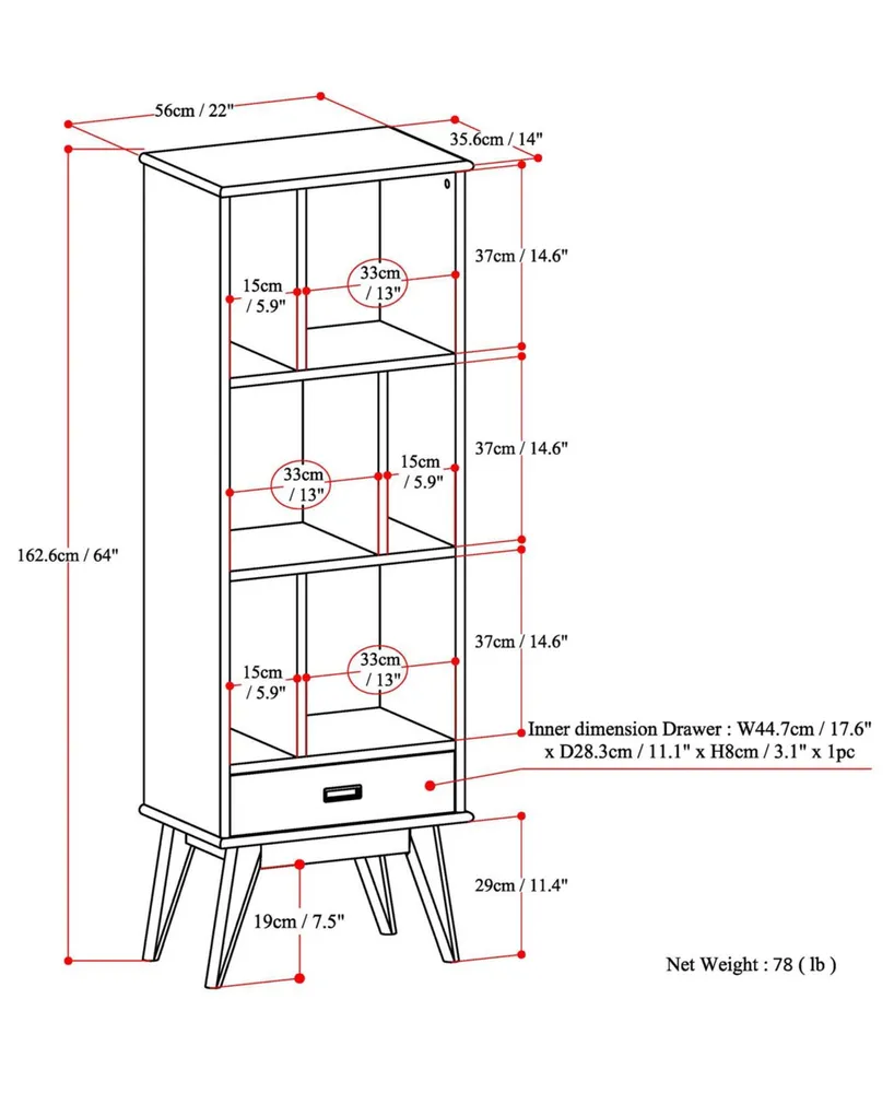 Ednie Bookcase