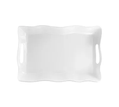 Q Squared Ruffle Melamine Rectangular Tray