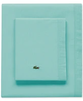 Lacoste Home Solid Cotton Percale Sheet Set