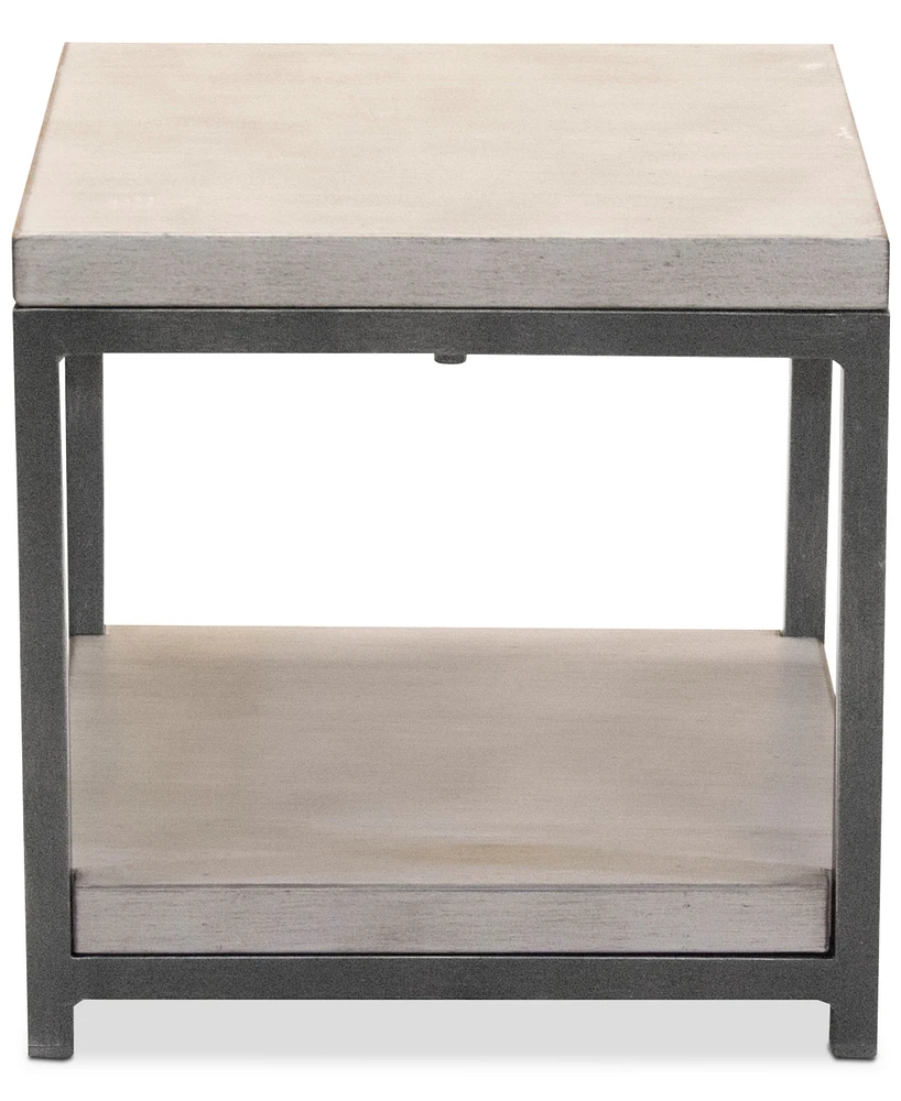 Closeout! Viewport Aluminum Double Shelf End Table, Created for Macy's