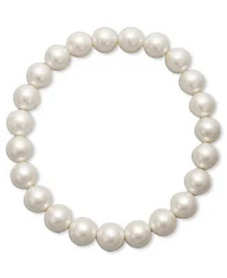 Charter Club Silver-Tone Imitation Pearl (8mm) Bracelet, Created for Macy's