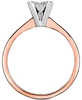 Diamond (1 ct. t.w.) Princess Engagement Ring 14k White, Yellow or Rose Gold