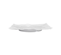 Q Squared Ruffle Melamine Small Rectangular Serving Platter