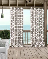 Elrene Marin 50" x 84" Indoor/Outdoor Water-Repellent Grommet Curtain Panel with 50+ Uv Protection