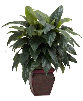 Nearly Natural Cordyline Plant with Decorative Vase