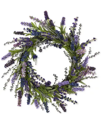 Nearly Natural 20" Lavender Wreath