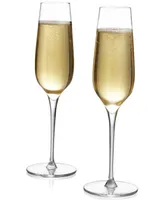 Nambe Vie Champagne Flutes, Set of 2