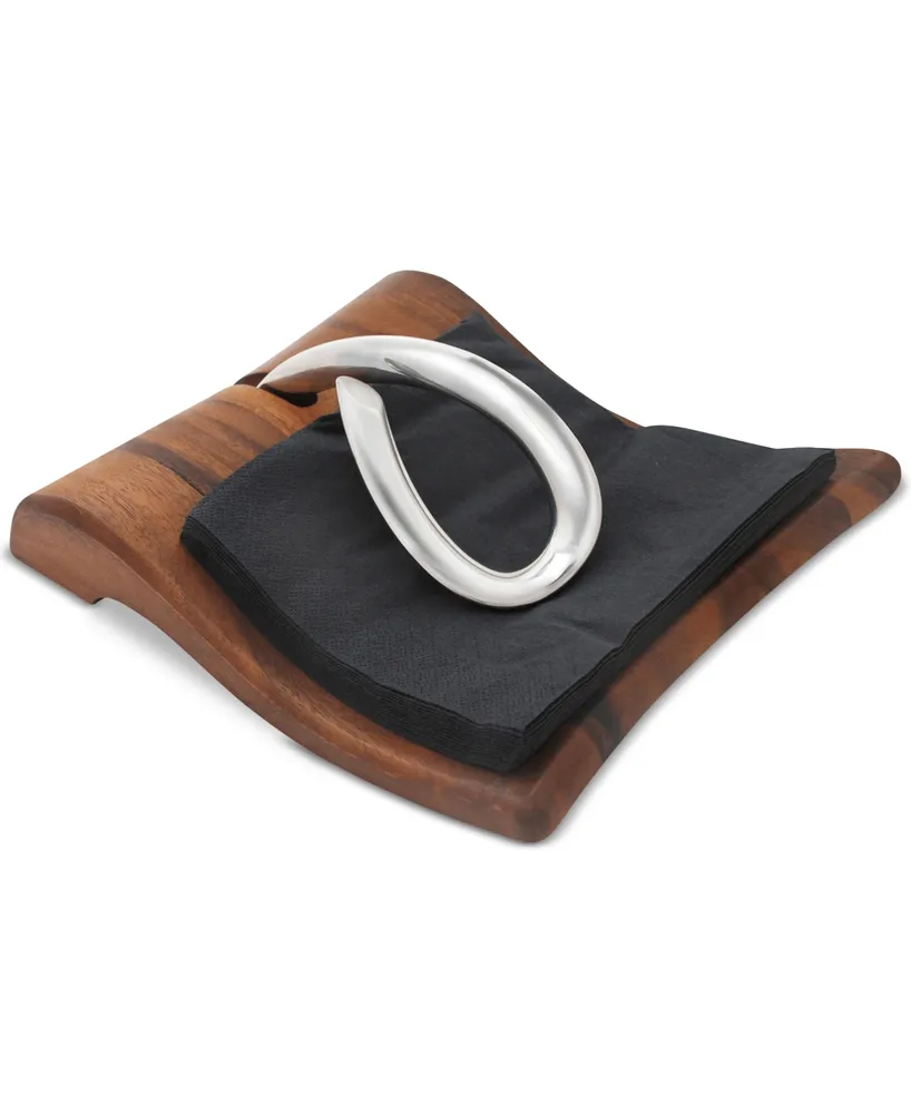 Nambe Breeze 9" Napkin Holder