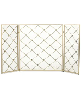 Three Panel 30'' Fireplace Screen