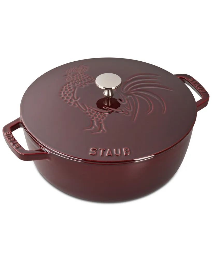 Staub Cast Iron 3.75-qt Essential French Oven & Rooster Lid