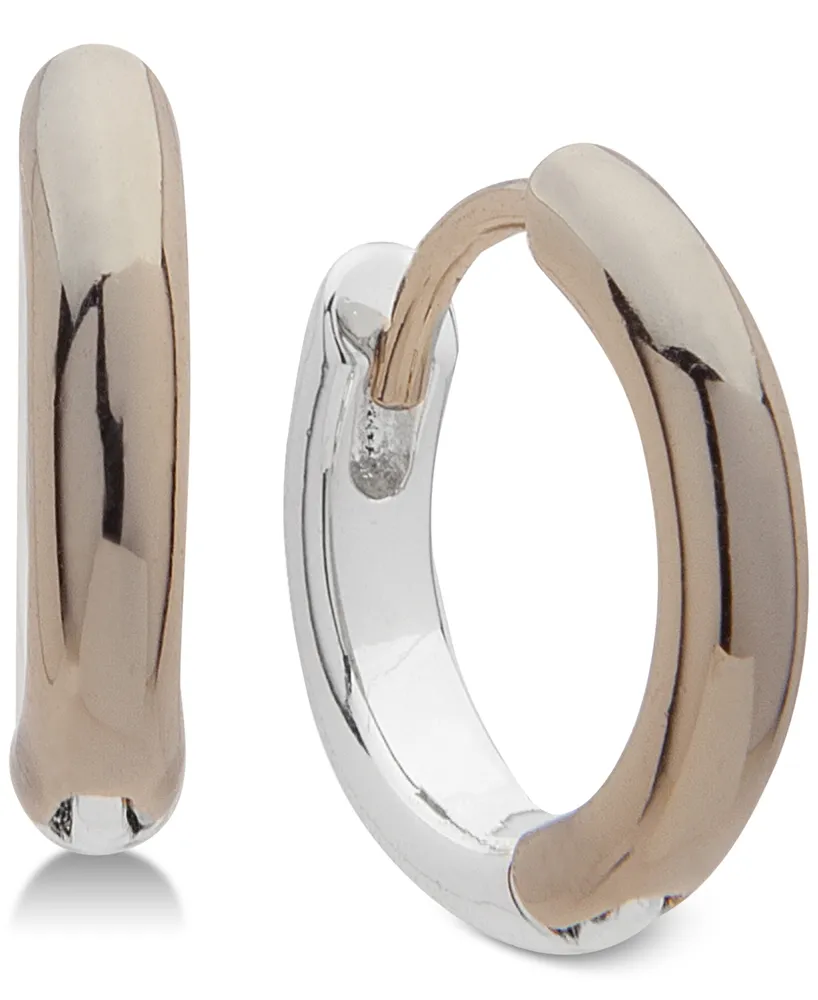 Lauren Ralph Lauren Two-Tone Huggie Small Hoop Earrings s