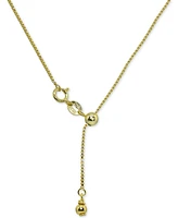 Giani Bernini Adjustable 16"- 22" Box Link Chain Necklace 18k Gold-Plated Sterling Silver, Created for Macy's (Also Silver)