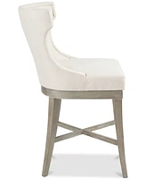 Madison Park Carson 25.25" High Counter Stool with Swivel Seat
