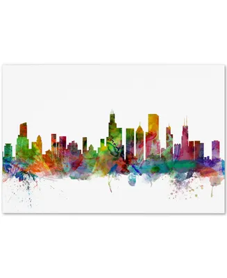 Michael Tompsett 'Chicago Illinois Skyline' Canvas Art