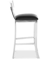 Elward Faux Leather Bar Stool