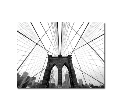 Nina Papiorek 'Nyc Brooklyn Bridge' 35" x 47" Canvas Wall Art
