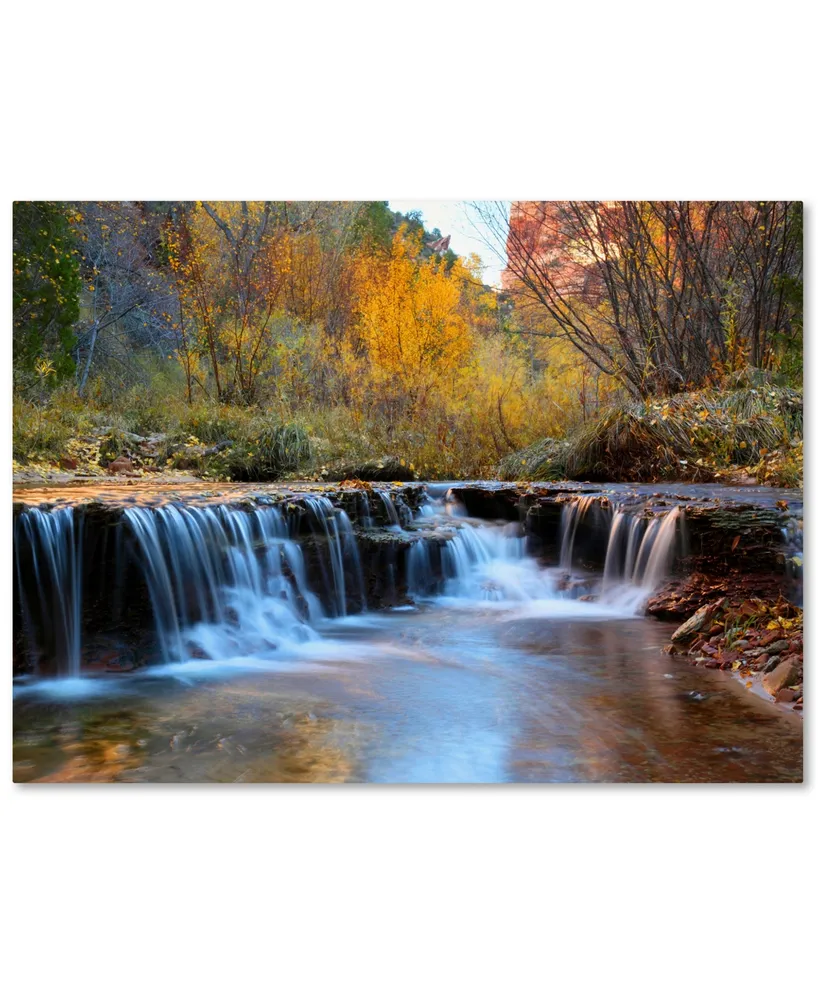 Pierre Leclerc 'Zion Autumn' 30" x 47" Canvas Wall Art